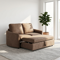 Ensemble de canapés modulaires 2 places avec lit gigogne et rangement, style européen, pour salon - Vente en gros