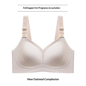 Sujetador de <span class=keywords><strong>Lactancia</strong></span> con Fragancia a Camelia 2717, Diseño de Rayas de Gelatina, Sin Varillas, <span class=keywords><strong>Ropa</strong></span> <span class=keywords><strong>Interior</strong></span> para Mujeres Embarazadas con Pecho Grande - Product Image 6