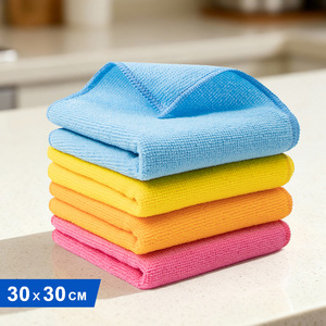 Paños de Limpieza de Microfibra 30x30cm, Sin Pelusa, Multifuncionales, Paños de Cocina de Color Sólido, Juego de Paños para Platos - Product Image 1
