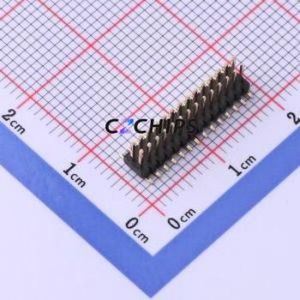 X1321WVS-2x14J-C40D53 Pin Header SMD,P=1.27mm Connector ( Pin Structure: 2x14P )( Pitch: 1.27mm )( Row Spacing: 1.27mm ) - Product Image 1