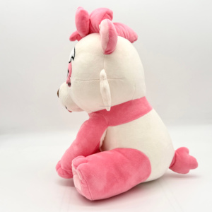 Lindo Oso de Peluche Rosa y Blanco de Dibujos Animados, Diseño Estilizado con Lengua Fuera, Muñeco de Peluche, Decoración Kawaii para Sofá, Regalo de Cumpleaños - Product Image 4