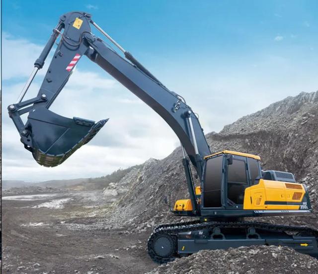 1.6 - 1.83 m³ HX350L 34.8 Ton Excavator Smart Hydraulic System with One Year Warranty