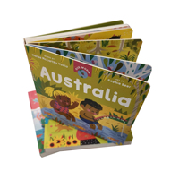 Venta al por mayor de libros de tablero cuadrado serie niños aprendizaje preescolar libro de educación temprana impresión personalizada