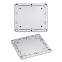 Plaque de couverture sous vide en aluminium 6061, petite, avec rainure de scellement périmétrique, tolérance serrée, usinage de précision, services d'usinage de petites pièces