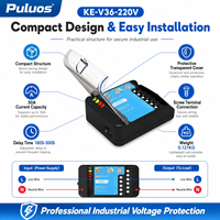 Protecteur de tension industriel Puluos KE-V36-220V avec temporisation réglable et courant de 30A