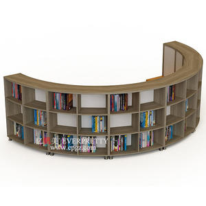 Mobilier de <span class=keywords><strong>bibliothèque</strong></span> Tabourets de lecture incurvés modernes, simples et à la mode Chaises et <span class=keywords><strong>étagère</strong></span>s intégrées pour les bibliothèques Librairies - Product Image 2