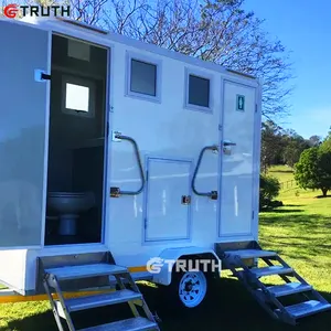 Manufacturers Portable Shower Room Restroom Container Toilets Trailer For Wedding And Events