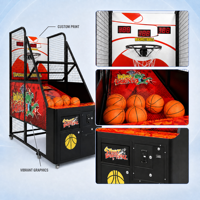 Machine d'arcade de basketball à monnayeur à vendre, jeu de tir de basketball de rue avec écran LED pour bar sportif