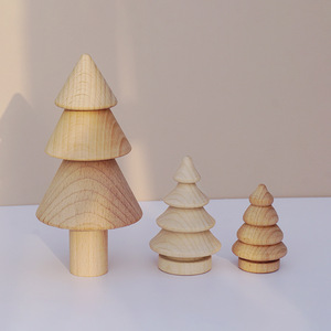 Árbol de Navidad de Madera Hemu de 7 cm para Pintar, Manualidades, Decoración Navideña para el Hogar, Graffiti - Product Image 4