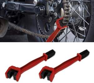 Nettoyeur de chaîne de moto et de vélo, outil de nettoyage des engrenages, brosse de nettoyage pour l'entretien des vélos, kit pour chaîne et engrenages - Product Image 2