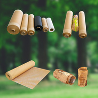 Almofada de envoltório personalizada, velocidade de entrega rápida, marrom, branco, preto, tamanho personalizado, enchimento de colmeia, rolos de papel