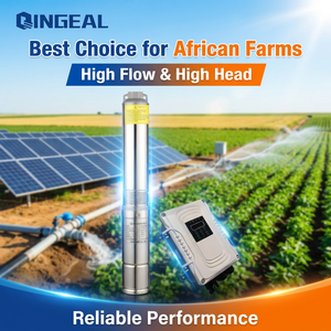 Pompe solaire industrielle de 4 pouces en acier inoxydable 110V 2HP à grand débit pour les distributeurs d'irrigation agricole au Nigeria - Product Image 3