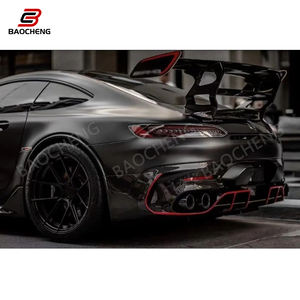 Kit carrosserie pour Mercedes-Benz <span class=keywords><strong>Amg</strong></span> <span class=keywords><strong>GT</strong></span> GTS GTR <span class=keywords><strong>Plus</strong></span> style BS pare-chocs avant en fibre de carbone pare-chocs arrière spoiler fender - Product Image 6
