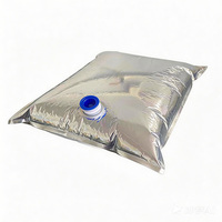Poche souple aseptique 10L avec valve supérieure en PE imprimée en héliogravure, résistante à l'humidité, jetable, pour vin, jus, café, eau minérale
