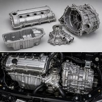 Bloc moteur en aluminium sur mesure, moulage basse pression, carter de cylindre de voiture, pièces moulées automobiles de précision