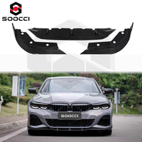 Alerón Delantero Inferior de Fibra de Carbono Estilo TAKD, Divisor Delantero de 3 Piezas para BMW Serie 3 G20 G21 320i 330i M340i 2019-2022