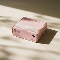Cajas de Cartón Corrugado Negro Mate Personalizadas con Tira Desprendible Autosellable para Cosméticos, Venta al Por Mayor, OEM, Marca Privada