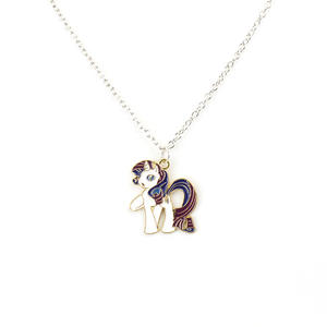 Collar de My Little Pony para Niñas, Colgante de Aleación Esmaltada <span class=keywords><strong>con</strong></span> Diseño de Unicornio, Joyería Kawaii, Regalo de Cumpleaños - Product Image 6