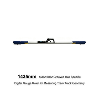 Regla de Medición Mecánica y Digital Específica para Rieles Ranurados de 1435 mm 59R2 60R2 para Medir la Geometría de Vías de Tranvía de Calibre Estándar