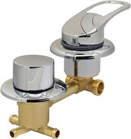 Robinet mural monocommande 3 voies Source Factory, design moderne, avec cartouche céramique, pour salle de douche 3 trous