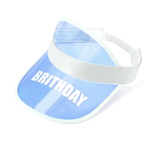 Casquette Visière Transparente en PVC Colorée pour Fête d'Anniversaire, Chapeau de <span class=keywords><strong>Soleil</strong></span>, Protection Solaire, Casquette de Sport, Visière Ouverte pour la Plage, Unisexe, Logo Personnalisé - Product Image 4