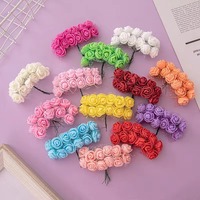 Tête de rose en mousse PE, rose artificielle, petite fleur de rose de 2,5 cm pour bricolage, mariage, remise de diplôme, Noël, fleur de simulation