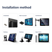 Moniteur industriel à écran tactile capacitif 10.4 "15.6" 18.5 "pour systèmes Android Windows Linux