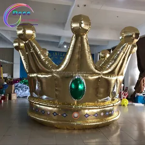 Realistico Gigante decorazione partito di evento gonfiabile gigante golden crown
