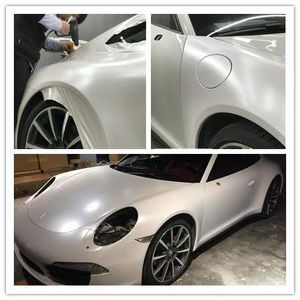 Autocollant de voiture Premium Pet Car Wrap 1.52*17m/Rouleau Film vinyle pour voiture en cristal de diamant blanc or Film de changement de couleur - Product Image 2