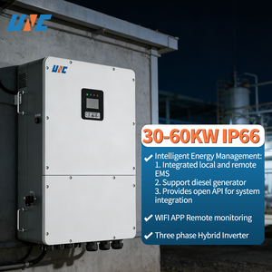 อินเวอร์เตอร์ไฮบริดสามเฟส 40 กิโลวัตต์ UNC ความถี่สูง 380v/400V แบบ On/Off Grid 4MPPT 150v/200v/250v/300v IP65/IP66 ประสิทธิภาพ 98.5% - Product Image 4