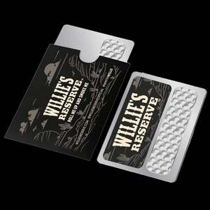 Échantillons gratuits, logo personnalisé, taille personnalisée, broyeur en acier inoxydable, cartes de visite, broyeur à herbes et à tabac avec porte-clés - Product Image 4