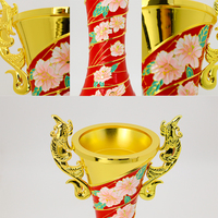 Coupe de trophée brodée au design oriental traditionnel, personnalisée pour les récompenses de football, basketball, golf, souvenirs et cadeaux