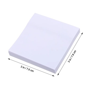 Venta al por mayor de papelería, notas adhesivas cuadradas blancas, blocs de notas autoadhesivos en blanco, blocs de notas adhesivas - Product Image 2