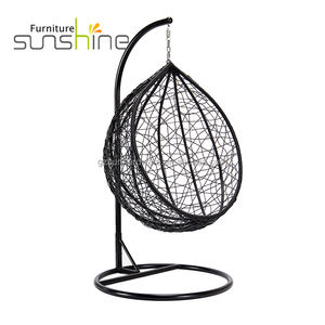 Silla Colgante Tipo Huevo con Soporte para Jardín, Patio, Columpio Exterior para Adultos, Muebles Modernos de Metal de Alta Calidad, Modelo TF-9710/TF-9710L - Product Image 2