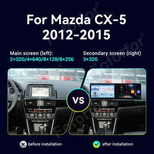 Autoradio <span class=keywords><strong>23</strong></span> ''à double écran pour Mazda CX-5 2012-2015 Android 14 GPS Navigation Multimedia Player Wireless Carplay Head Unit - Product Image 2