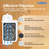 Filtre à eau Pureza Es-pres-so pour machine à café De-Longhi pour Phi-lip-s, réduit le chlore, les sédiments et les métaux lourds pour un café frais