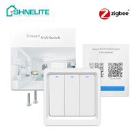 Interrupteur intelligent standard UE/Royaume-Uni, Zigbee, 1 bouton poussoir, interrupteur intelligent pour éclairage