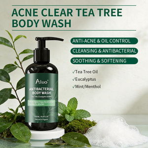 <span class=keywords><strong>Gel</strong></span> <span class=keywords><strong>Douche</strong></span> Antibactérien <span class=keywords><strong>Anti</strong></span>-Acné Bio à l'Arbre à Thé, Eucalyptus et Menthe pour Apaiser les Peaux Irritées - Marque Blanche - Product Image 2