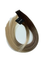 Extensions de cheveux Remy européens invisibles à double trame, mini-lisses, teints, cuticules alignées, nouées à la main, 100 % cheveux humains