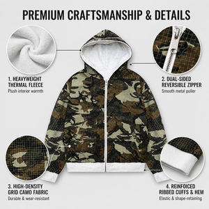 Felpa con Cappuccio Reversibile Personalizzata da Uomo, Giacca in Pile Pesante a Doppio Lato, Oversize Stile <span class=keywords><strong>Y2K</strong></span> Streetwear - Product Image 5