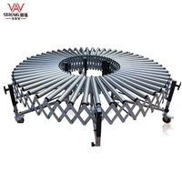 Convoyeur à rouleaux Flexible par gravité non alimenté Convoyeur à rouleaux télescopique Usine Vente en gros Acier zingué Naturel Personnalisé 100