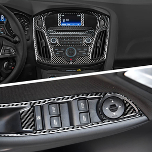 Shasha per <span class=keywords><strong>Ford</strong></span> <span class=keywords><strong>Focus</strong></span> 2015-2018 Kit Completo di <span class=keywords><strong>Accessori</strong></span> Interni in Vera Fibra di Carbonio Decorazioni <span class=keywords><strong>Auto</strong></span> Servizio OEM - Product Image 4