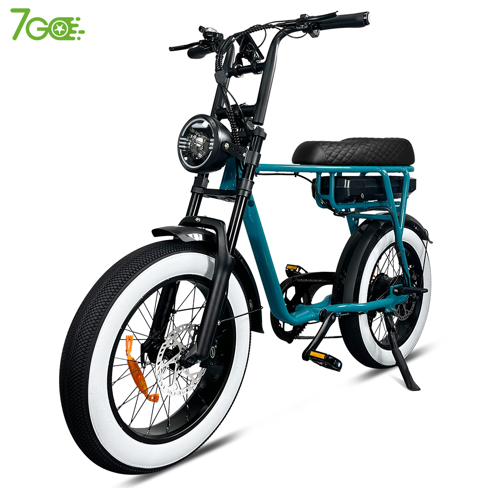 7go EB4 EB2 Vintage Design Fat Electric Bicycle - 48v 18.2ah 750W