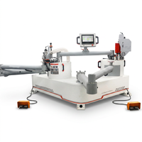 Machine automatique de chantournage et de découpe de bords courbes pour meubles, application de colle en un seul geste, en vente