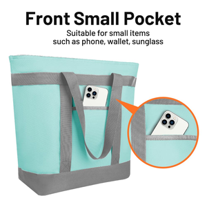 Sac isotherme réutilisable personnalisé pour courses, plage, pique-nique, traiteur, livraison <span class=keywords><strong>de</strong></span> pizzas et <span class=keywords><strong>de</strong></span> repas, avec <span class=keywords><strong>poche</strong></span> - Product Image 5