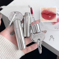 Porte-clés Bily Bear, gloss à lèvres hydratant, imperméable, effet miroir, transparent, effet verre, repulpant, hydratant