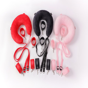 Almohada rosa para separar las piernas con correas ajustables para uso adulto, muebles sexuales - Product Image 2