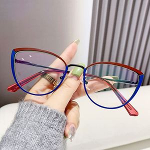 Gafas de Sol Fotocromáticas con Logotipo Personalizado, Color Cambiante, Anti Luz Azul, Montura Metálica de Ojo de Gato para Mujer - Product Image 3