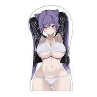 Nouveau tapis de souris 3D Gaming Genshin Impact Ganyu avec repose-poignet tridimensionnel pour gamer, tapis de souris de bureau avec repose-poignets ergonomique