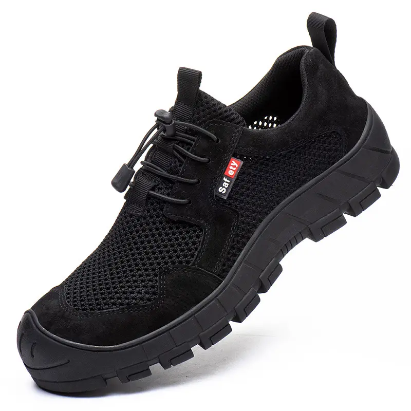 Inşaat erkek çelik burunlu ayakkabı hafif nefes iş Sneakers delinmez endüstriyel güvenlik ayakkabıları